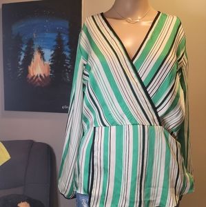 ZARA Longsleeves Blouse in Stripes